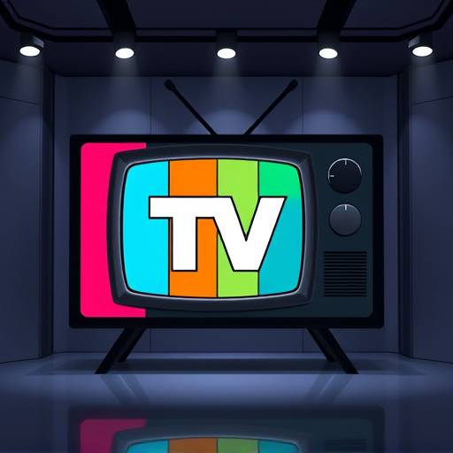 Logotipo do Estüdio de TV Nova Era: Uma tela de televisão estilizada.